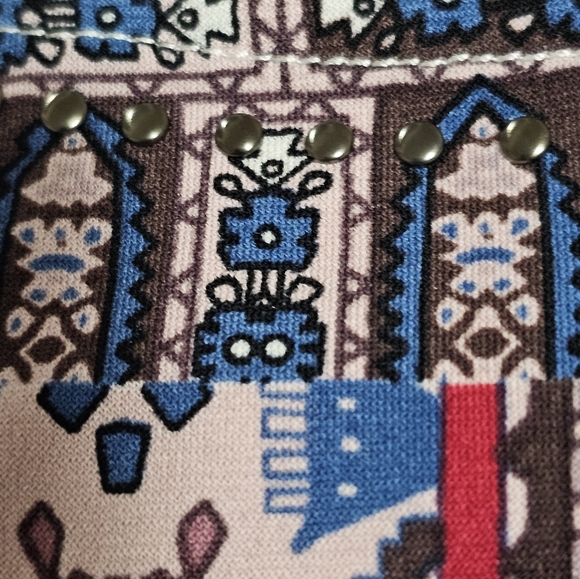 ONE WORLD Women's Asymmetrical Tunic Multi-color L - Picture 9 of 12